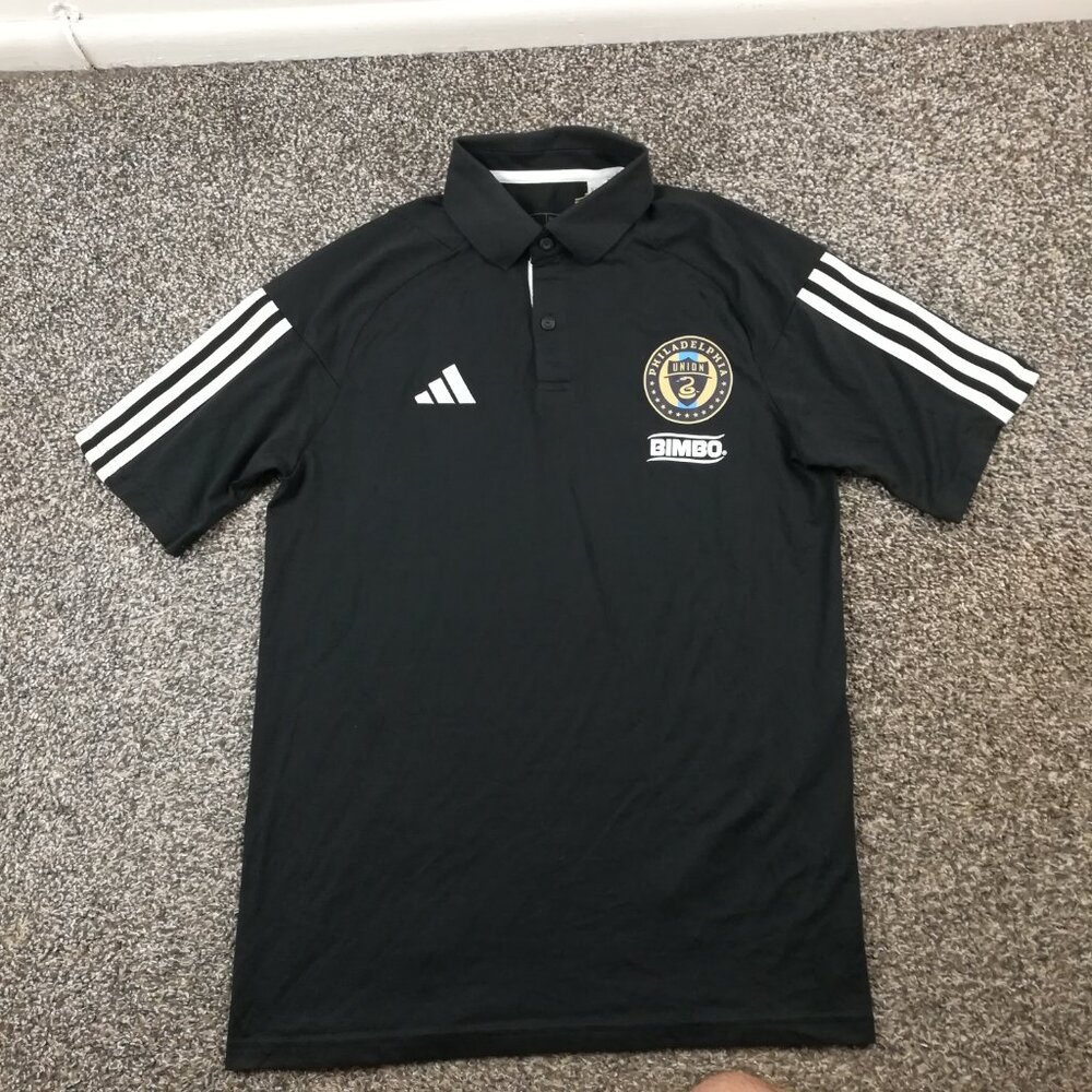 NWT 2023 Philadelphia Union Polo Shirt Adidas Tiro 23 Competition Mens Small